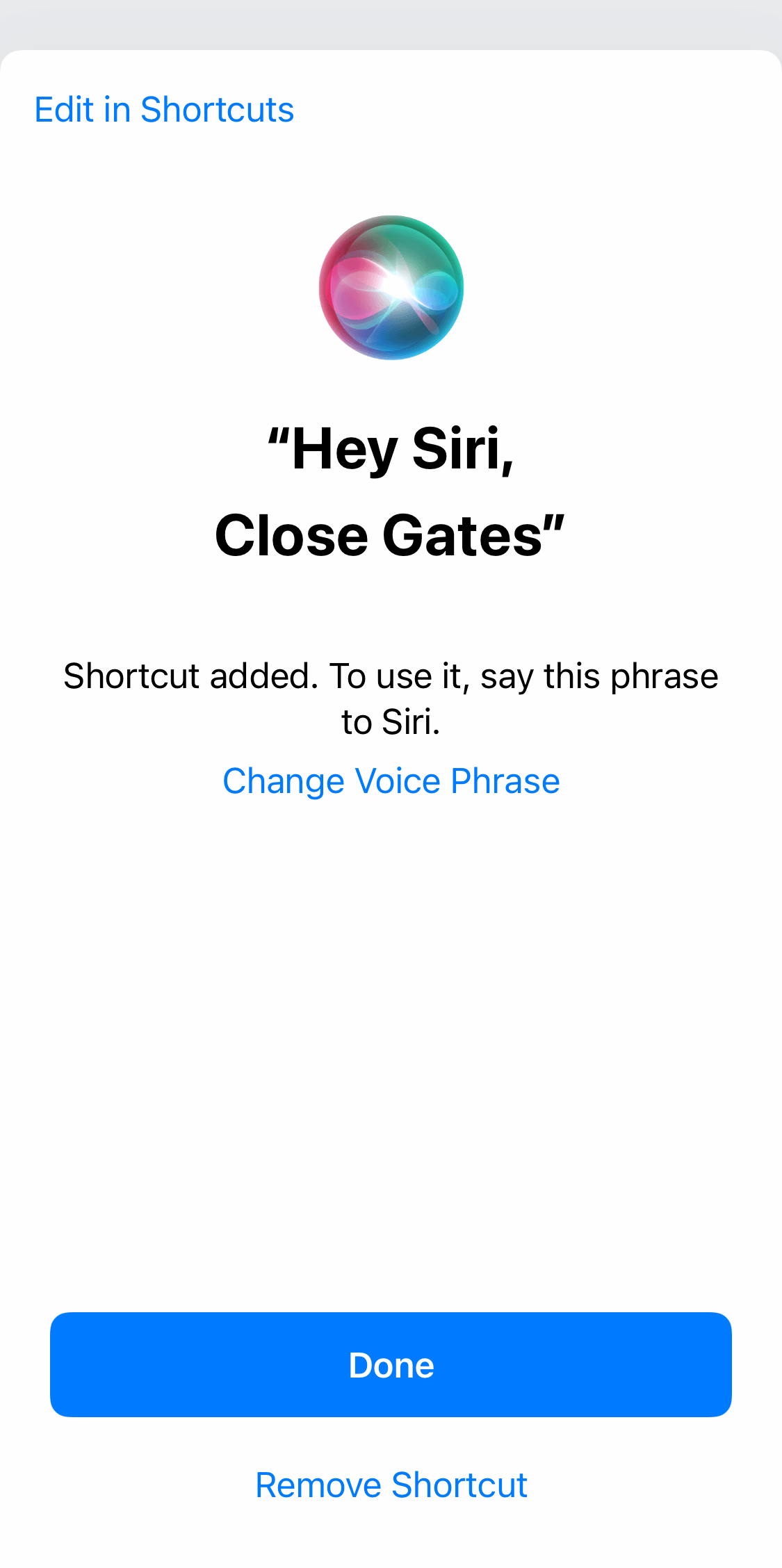 How to open a door or gate with Siri voice commands: instructions for the Propuskator app