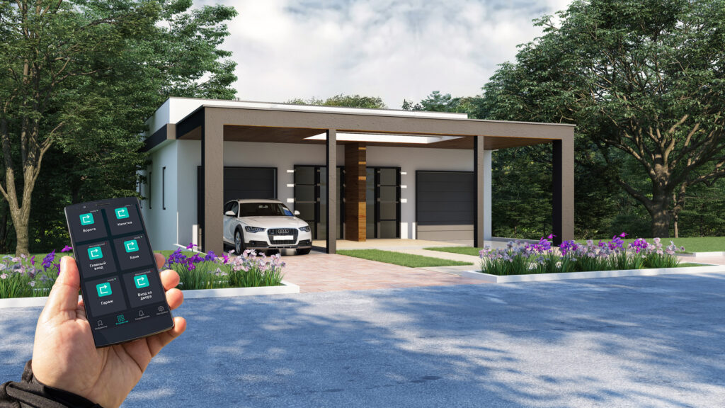 upravlenie sekcionnymi vorotami garazha s pomoshchyu telefona 3 Как открывать ворота с помощью телефона